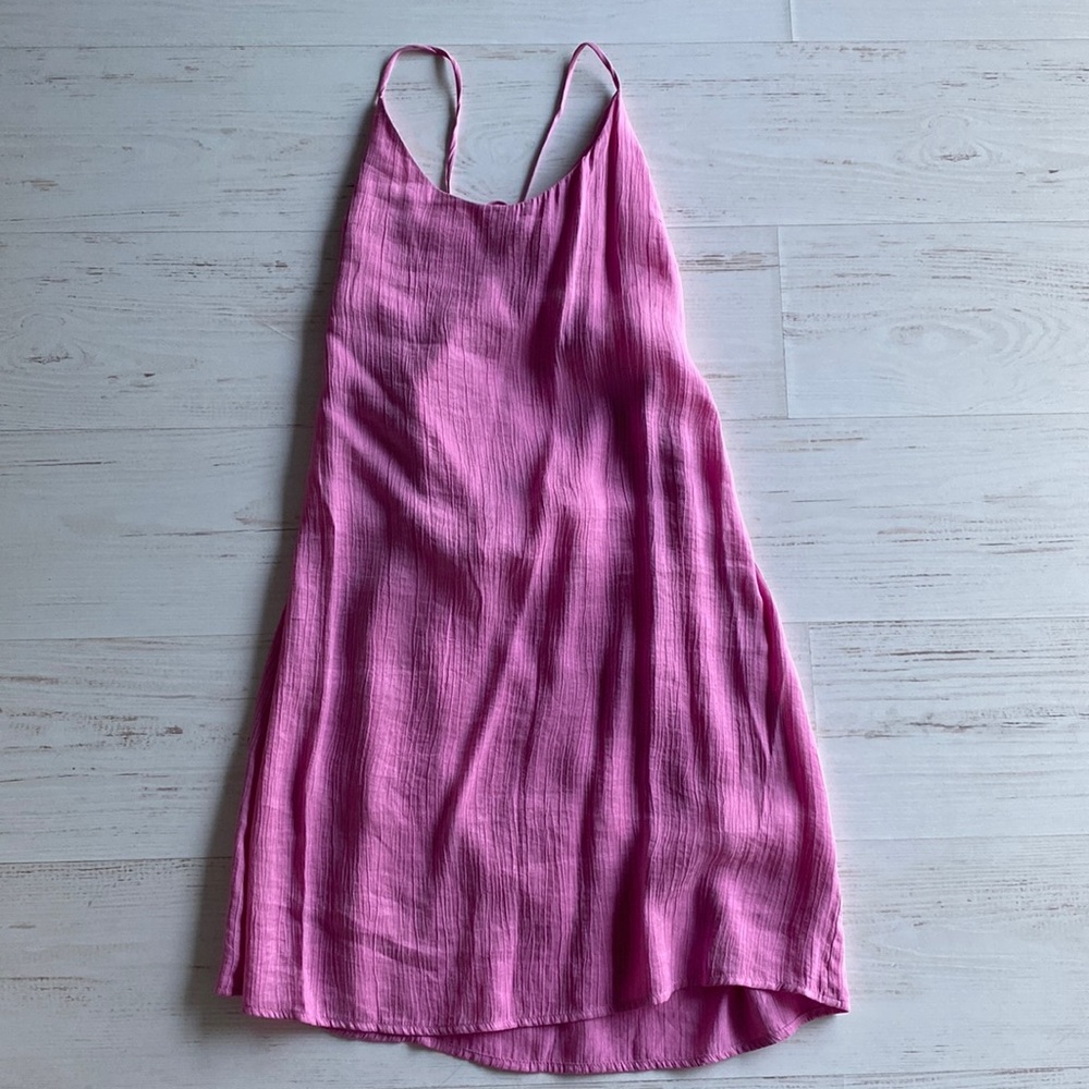 Pink Spaghetti strap slip dress